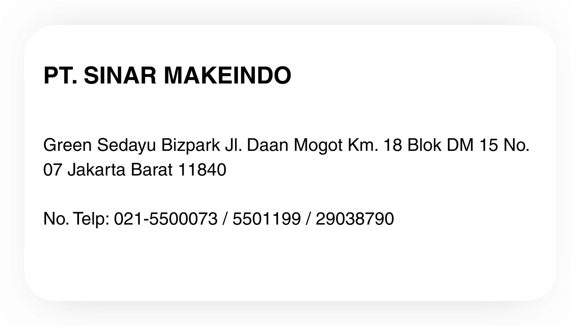PT Sinar Makaeindo